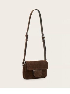 ALL SAINTS JUPITER SUEDE CROSSBODY BAG- Brand New High Quality